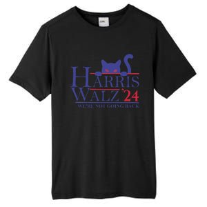 Harris Waltz 2024 WeRe Not Going Back Funny Cat Lady Gift Tall Fusion ChromaSoft Performance T-Shirt