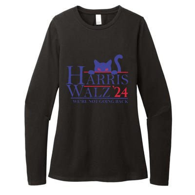 Harris Waltz 2024 WeRe Not Going Back Funny Cat Lady Gift Womens CVC Long Sleeve Shirt