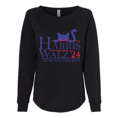 Harris Waltz 2024 WeRe Not Going Back Funny Cat Lady Gift Womens California Wash Sweatshirt