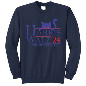 Harris Waltz 2024 WeRe Not Going Back Funny Cat Lady Gift Sweatshirt