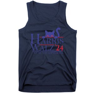 Harris Waltz 2024 WeRe Not Going Back Funny Cat Lady Gift Tank Top