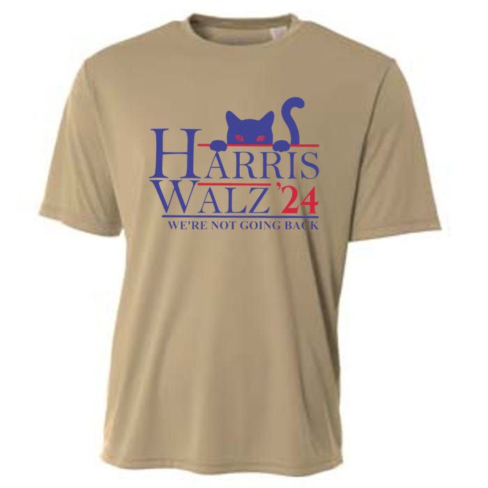 Harris Waltz 2024 WeRe Not Going Back Funny Cat Lady Gift Cooling Performance Crew T-Shirt