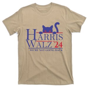 Harris Waltz 2024 WeRe Not Going Back Funny Cat Lady Gift T-Shirt