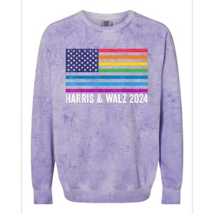 Harris Waltz 2024 Election Kamala Harris Tim Waltz 2024 Colorblast Crewneck Sweatshirt