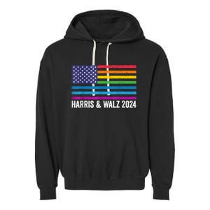 Harris Waltz 2024 Election Kamala Harris Tim Waltz 2024 Garment-Dyed Fleece Hoodie