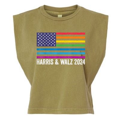 Harris Waltz 2024 Election Kamala Harris Tim Waltz 2024 Garment-Dyed Women's Muscle Tee