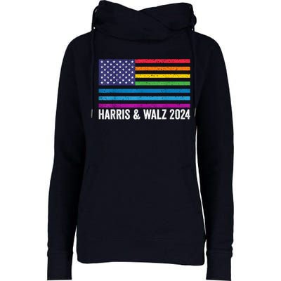 Harris Waltz 2024 Election Kamala Harris Tim Waltz 2024 Womens Funnel Neck Pullover Hood