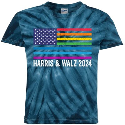 Harris Waltz 2024 Election Kamala Harris Tim Waltz 2024 Kids Tie-Dye T-Shirt