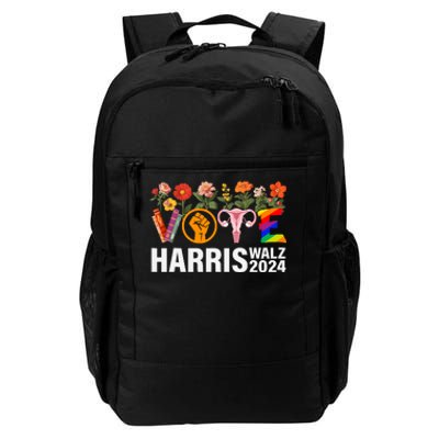 Harris Walz 24 Vote Books Lgbt Election Daily Commute Backpack