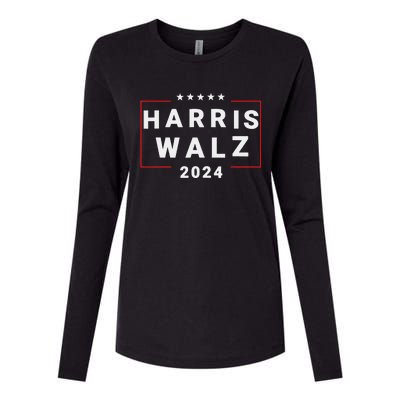 Harris Walz 2024 Election Kamala Harris Tim Waltz 2024 Womens Cotton Relaxed Long Sleeve T-Shirt