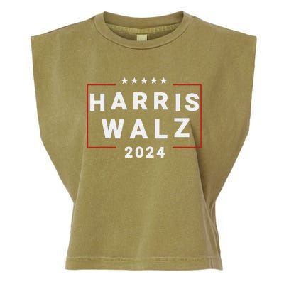 Harris Walz 2024 Election Kamala Harris Tim Waltz 2024 Garment-Dyed Women's Muscle Tee