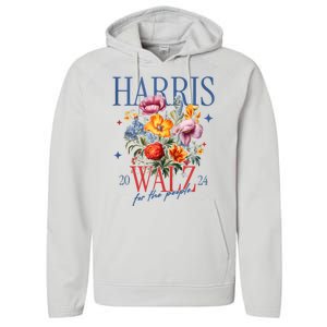 Harris Walz 2024 Election President Kamala Harris Tim Waltz Performance Fleece Hoodie