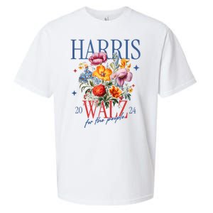 Harris Walz 2024 Election President Kamala Harris Tim Waltz Sueded Cloud Jersey T-Shirt