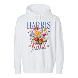 Harris Walz 2024 Election President Kamala Harris Tim Waltz Garment-Dyed Fleece Hoodie