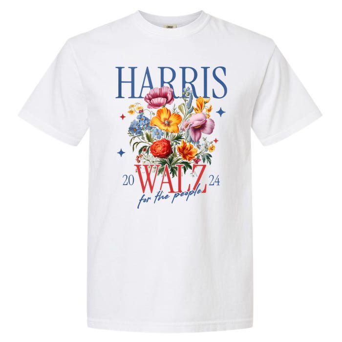 Harris Walz 2024 Election President Kamala Harris Tim Waltz Garment-Dyed Heavyweight T-Shirt