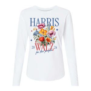 Harris Walz 2024 Election President Kamala Harris Tim Waltz Womens Cotton Relaxed Long Sleeve T-Shirt