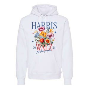 Harris Walz 2024 Election President Kamala Harris Tim Waltz Premium Hoodie