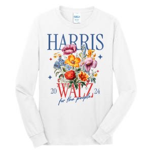 Harris Walz 2024 Election President Kamala Harris Tim Waltz Tall Long Sleeve T-Shirt