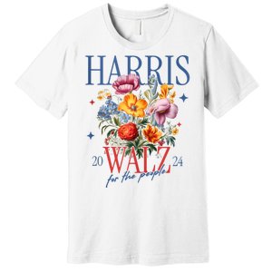 Harris Walz 2024 Election President Kamala Harris Tim Waltz Premium T-Shirt