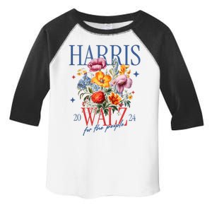 Harris Walz 2024 Election President Kamala Harris Tim Waltz Toddler Fine Jersey T-Shirt