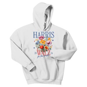 Harris Walz 2024 Election President Kamala Harris Tim Waltz Kids Hoodie