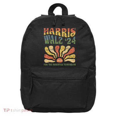 Harris Walz 2024 For President Patriotic Kamala Waltz 2024 16 in Basic Backpack