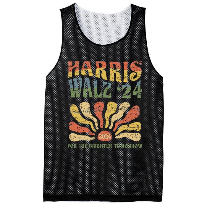 Harris Walz 2024 For President Patriotic Kamala Waltz 2024 Mesh Reversible Basketball Jersey Tank