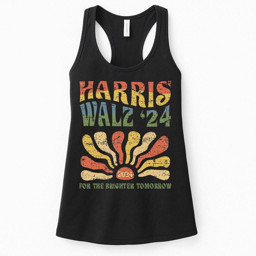 Harris Walz 2024 For President Patriotic Kamala Waltz 2024 Womens Tank Top
