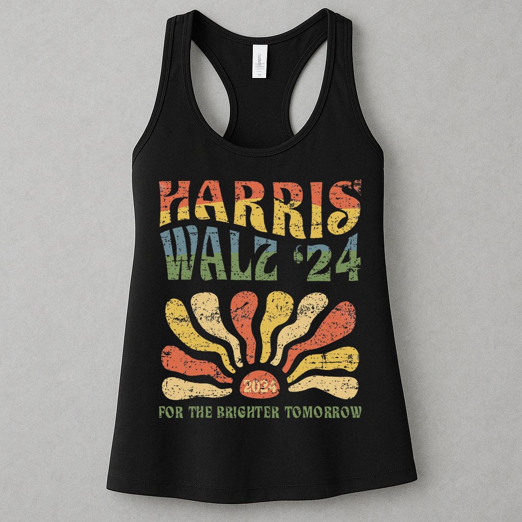 Harris Walz 2024 For President Patriotic Kamala Waltz 2024 Womens Tank Top