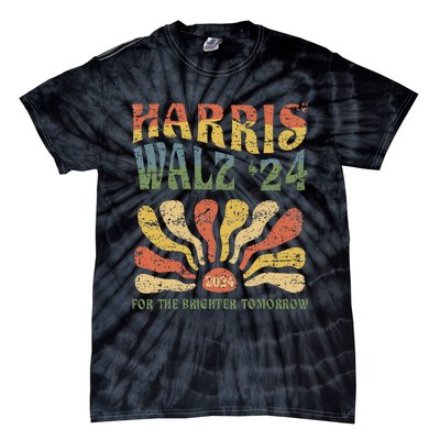 Harris Walz 2024 For President Patriotic Kamala Waltz 2024 Tie-Dye T-Shirt