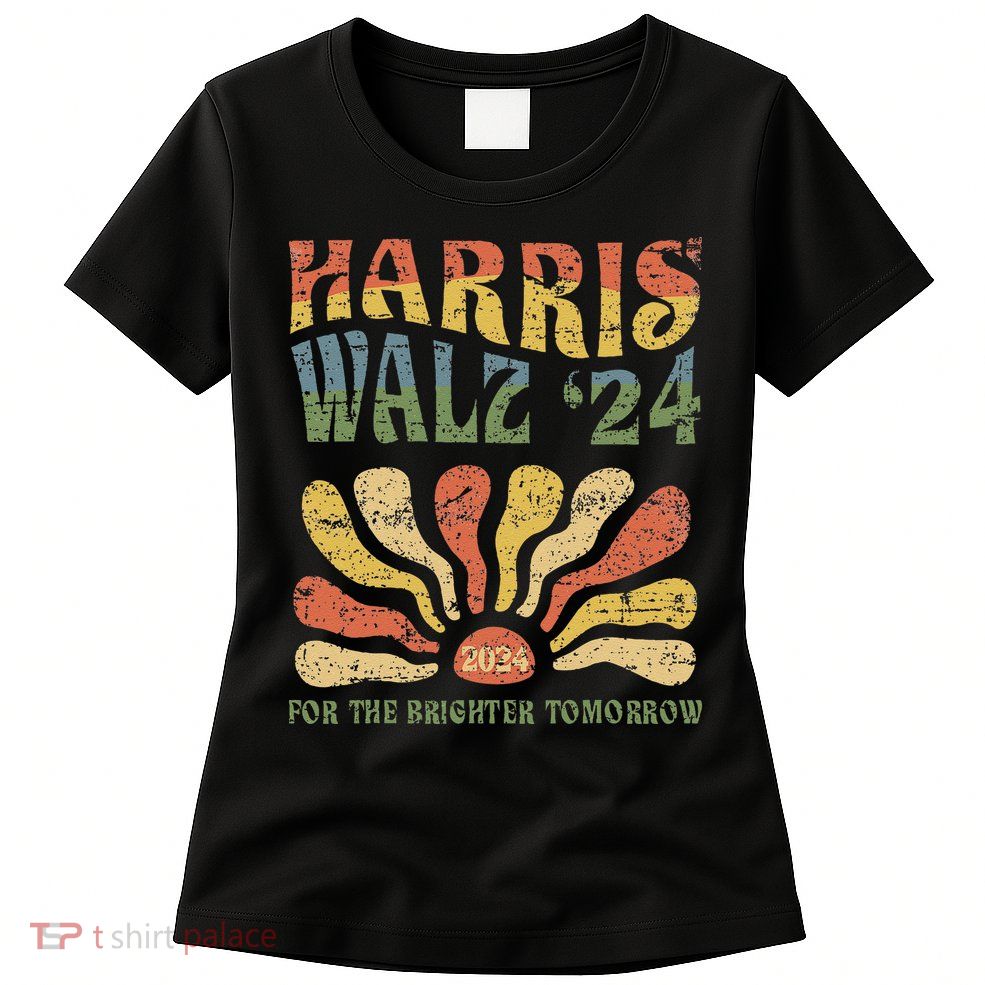 Harris Walz 2024 For President Patriotic Kamala Waltz 2024 Womens T-Shirt
