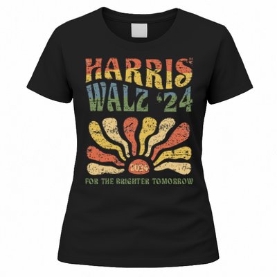 Harris Walz 2024 For President Patriotic Kamala Waltz 2024 Women's T-Shirt