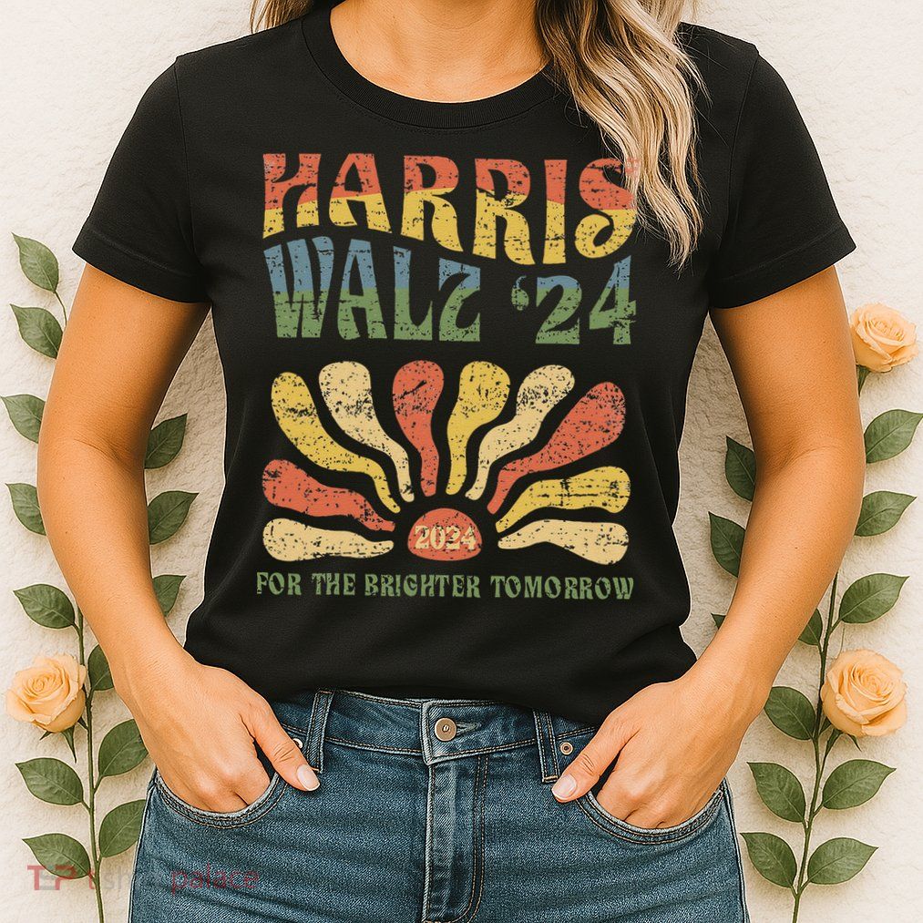 Harris Walz 2024 For President Patriotic Kamala Waltz 2024 Womens T-Shirt