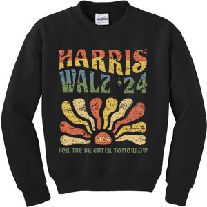 Harris Walz 2024 For President Patriotic Kamala Waltz 2024 Kids Sweatshirt