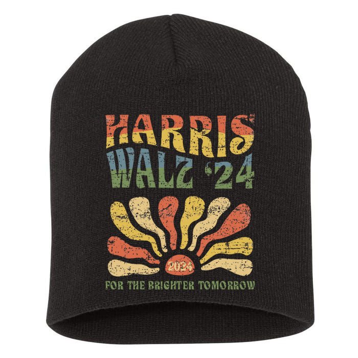 Harris Walz 2024 For President Patriotic Kamala Waltz 2024 Short Acrylic Beanie