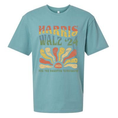 Harris Walz 2024 For President Patriotic Kamala Waltz 2024 Sueded Cloud Jersey T-Shirt