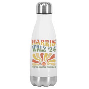 Harris Walz 2024 For President Patriotic Kamala Waltz 2024 Stainless Steel Insulated Water Bottle