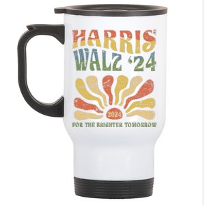 Harris Walz 2024 For President Patriotic Kamala Waltz 2024 Stainless Steel Travel Mug