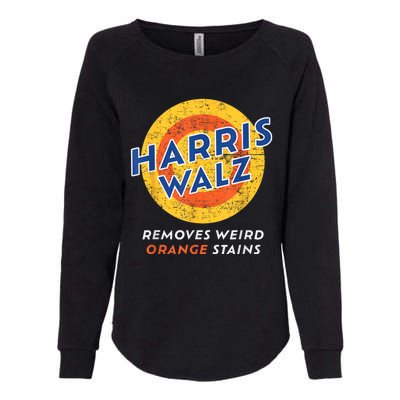 Harris Walz 2024 Waltz Removes Weird Orange Stains Womens California Wash Sweatshirt