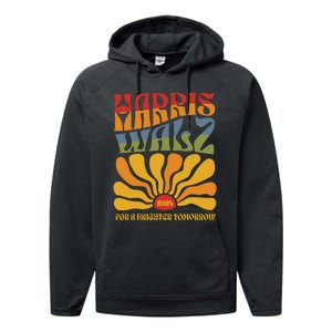 Harris Waltz 2024 Election Kamala Harris Tim Waltz 2024 Performance Fleece Hoodie