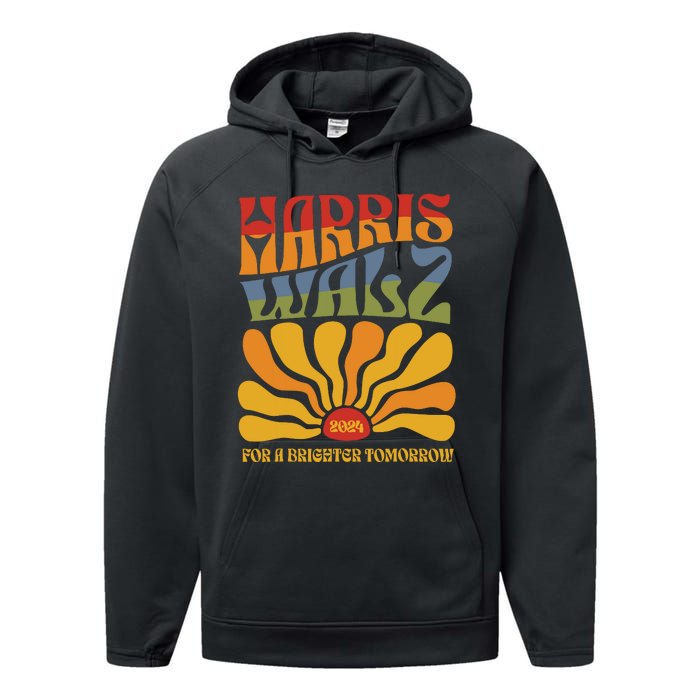 Harris Waltz 2024 Election Kamala Harris Tim Waltz 2024 Performance Fleece Hoodie