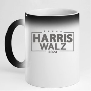 Harris Walz 2024 WeRe Not Going Back Kamala Harris Vp Walz 11oz Black Color Changing Mug