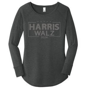 Harris Walz 2024 WeRe Not Going Back Kamala Harris Vp Walz Women's Perfect Tri Tunic Long Sleeve Shirt