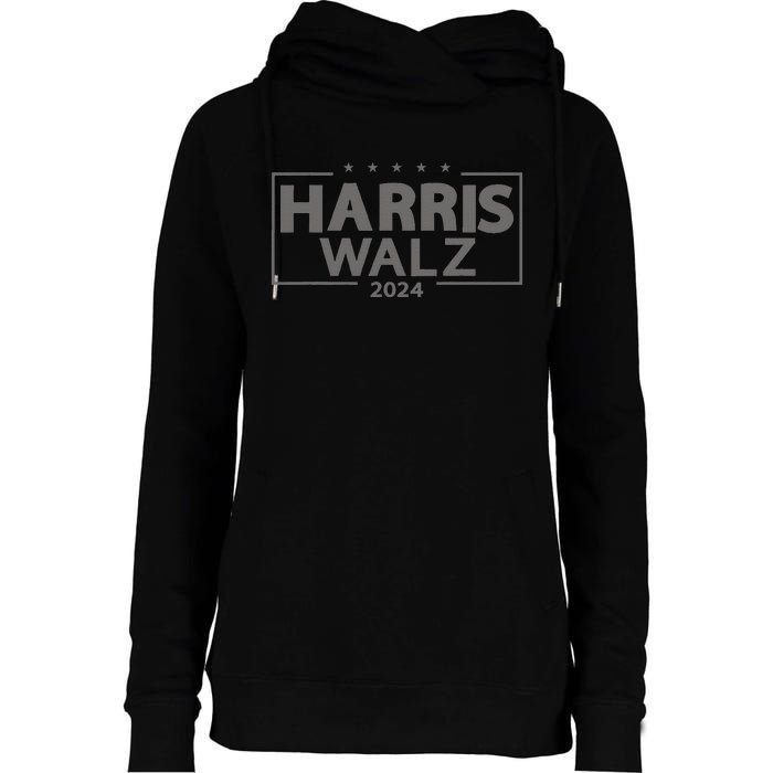 Harris Walz 2024 WeRe Not Going Back Kamala Harris Vp Walz Womens Funnel Neck Pullover Hood