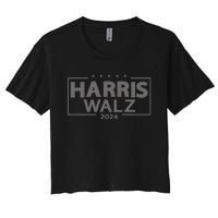 Harris Walz 2024 WeRe Not Going Back Kamala Harris Vp Walz Women's Crop Top Tee