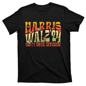 Harris Waltz 2024 Unity Over Division Kamala Harris Tim Walz T-Shirt