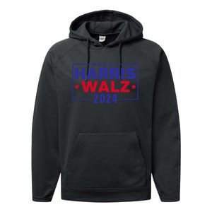 Harris Walz 2024 Performance Fleece Hoodie