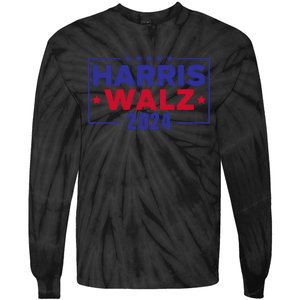 Harris Walz 2024 Tie-Dye Long Sleeve Shirt