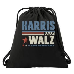 Harris Waltz 2024 Election Kamala Harris Tim Waltz 2024 Drawstring Bag