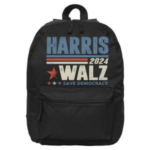 Harris Waltz 2024 Election Kamala Harris Tim Waltz 2024 16 in Basic Backpack